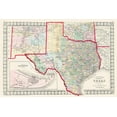 thumbnail image 4 of Mitchell 14x11 Black Modern Wood Framed Wall Art Titled - Texas - Augustus Mitchell 1874, 4 of 6