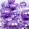 thumbnail image 3 of 20 globos de látex con confeti dorado cromado para decoración de fiestas de cumpleaños para niños, adultos, niños y niñas, suministros para baby shower y bodas, 3 of 5