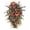 Orange - One Size, variant on Junepar Artificial Sunflower Wreaths for Front Door 18in Spring Summer Sunflower Teardrop Swag Vibrant Floral Decor for Rustic Cottage
