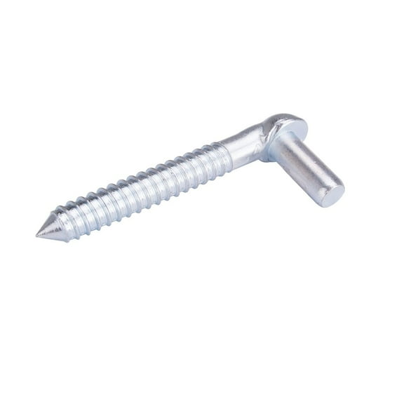ProSource LR096 Screw Hook, 3/4 in Thread, 6 in L, Steel, Zinc