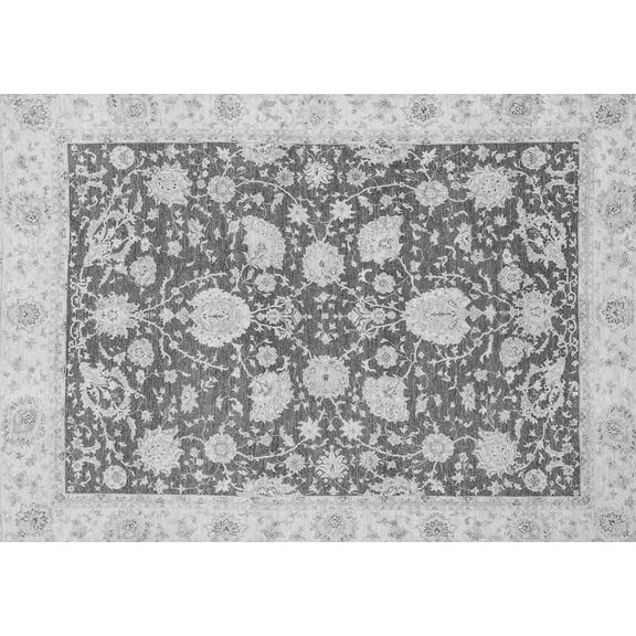 Ahgly Company Indoor Rectangle Oriental Gray Traditional Area Rugs, 2' x 3'