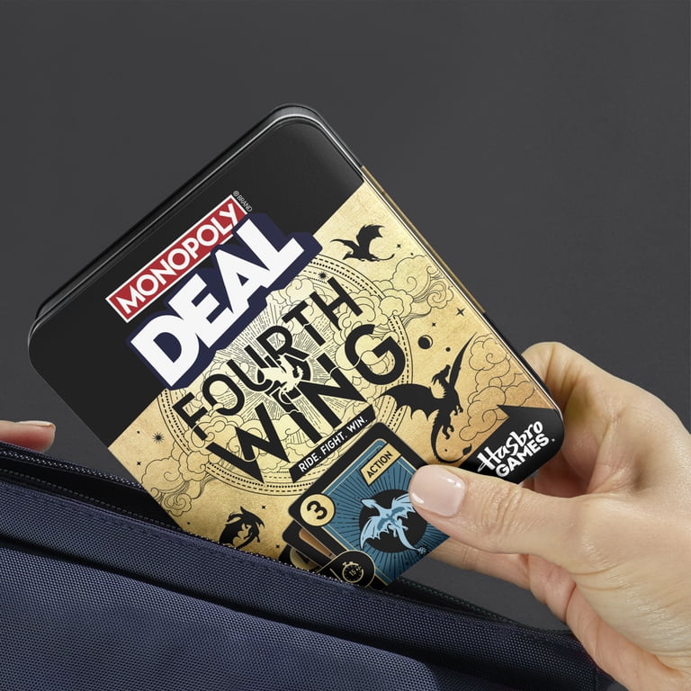 Monopoly Deal Fourth Wing Game, Officially Licensed Card Game