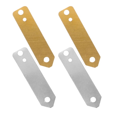 4 Pcs Fruit Battery Material Copper Electrode Strip for Electroplating Zinc Tablets Metal Primary School