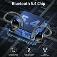 thumbnail image 2 of Auriculares inalámbricos Bluetooth 5.4 Hi-Fi Bass Stereo 56H con cancelación de ruido IPX7 resistentes al agua Auriculares deportivos con gancho para la oreja, 2 of 7