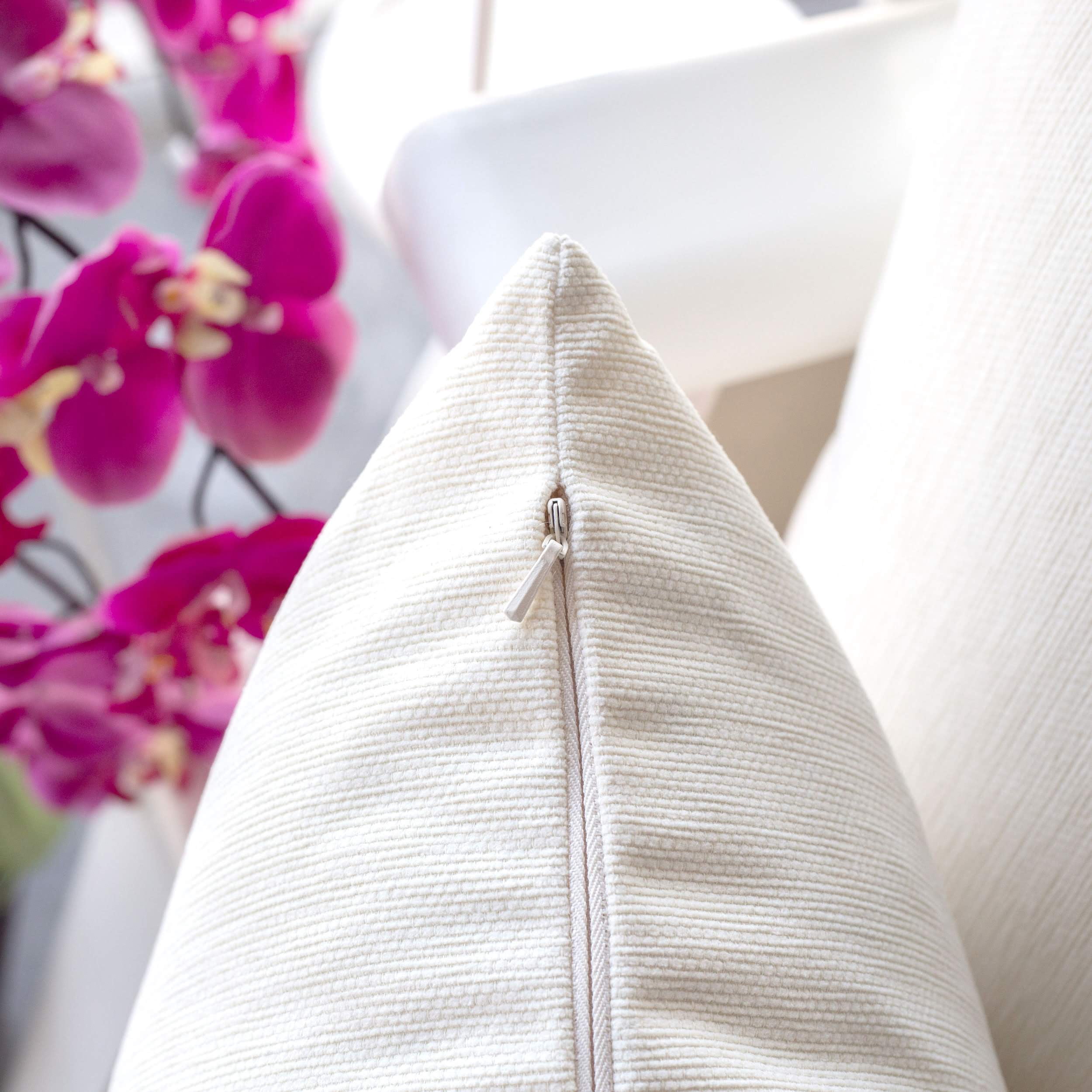Sage Ivory Square Outdoor Throw Pillow