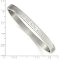thumbnail image 3 of Chisel  Stainless Steel Polished If Not Now When 6mm Hinged Bangle, 3 of 3