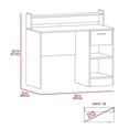 thumbnail image 5 of UrbanPro Modern Black Modern Engineered Wood Manaos Computer Desk, 5 of 13