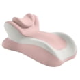 thumbnail image 4 of Almohada de descanso en cama de espuma viscoelástica, almohada ergonómica en cuña, lavable, para dormir boca abajo. Rosa Gris, 4 of 9
