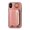 Pink, variant on for iPhone X/XS PU Leather Case, Card Slots and Zipper Pocket Kickstand, Classic Protective Shockproof Lightweight Ultra Slim lip Case Finger Ring Wrist Strap for iPhone X/XS, Pink