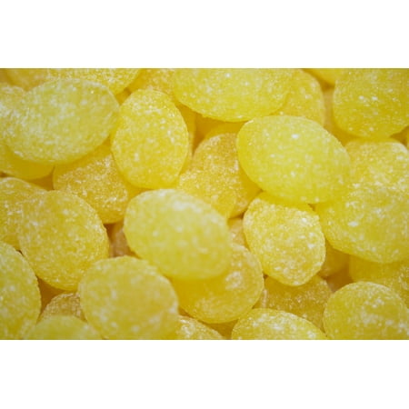 BAYSIDE CANDY SANDED LEMON DROPS HARD CANDY,  1LB (Best Lemon Drop Candy)