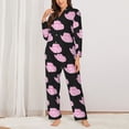thumbnail image 2 of Pajama Sets for Women 2 Pcs, Cowboy Hat Button Down Long Sleeve Sleepwear Lounge PJ Sets, 2 of 6