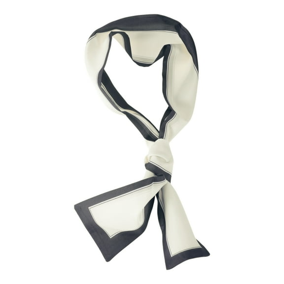 Unique Bargains Borders Pattern Headband 1 Pc Black White