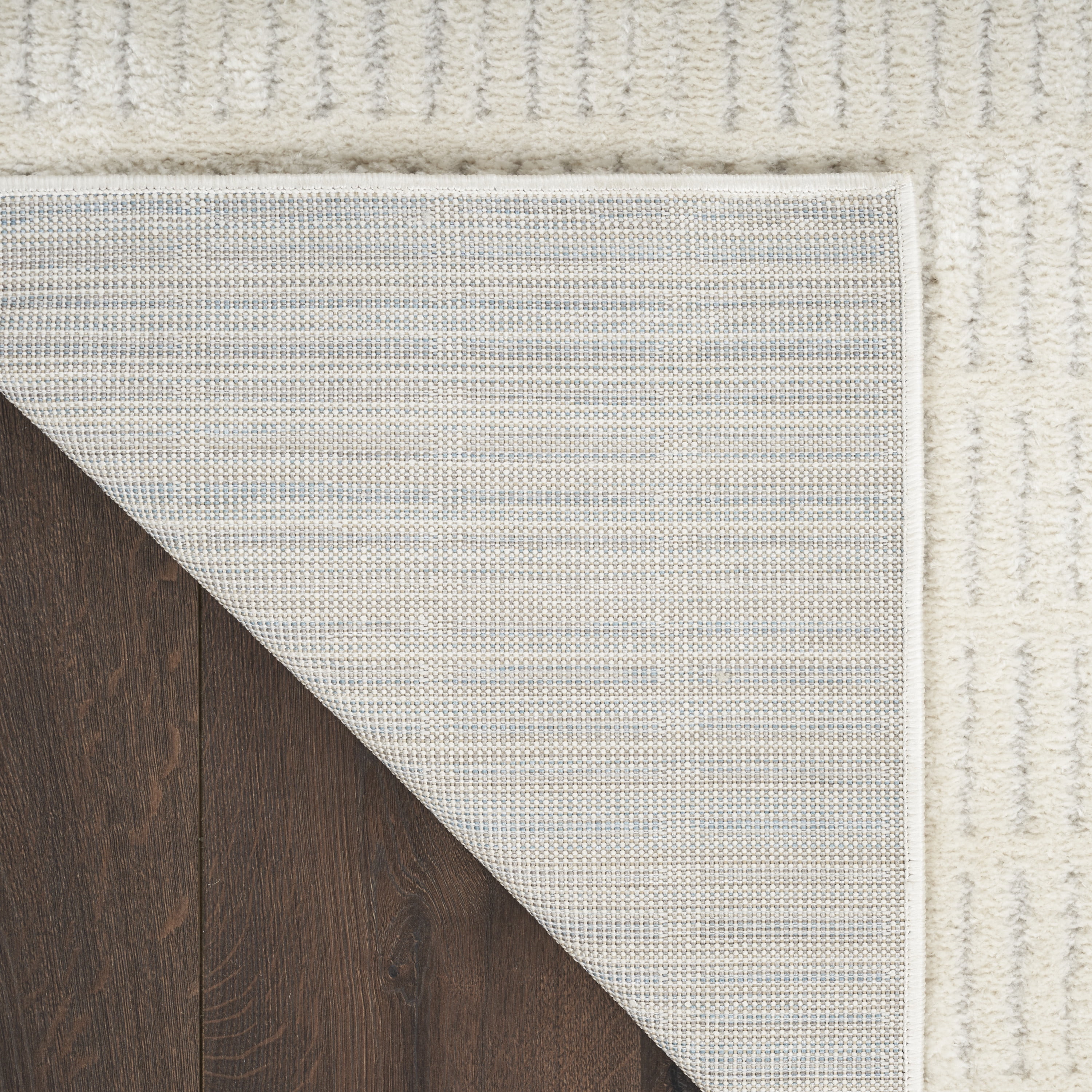 Nourison Cozy Modern Scandinavian Ivory Grey 3'11" x 5'11" Area Rug (4x6)