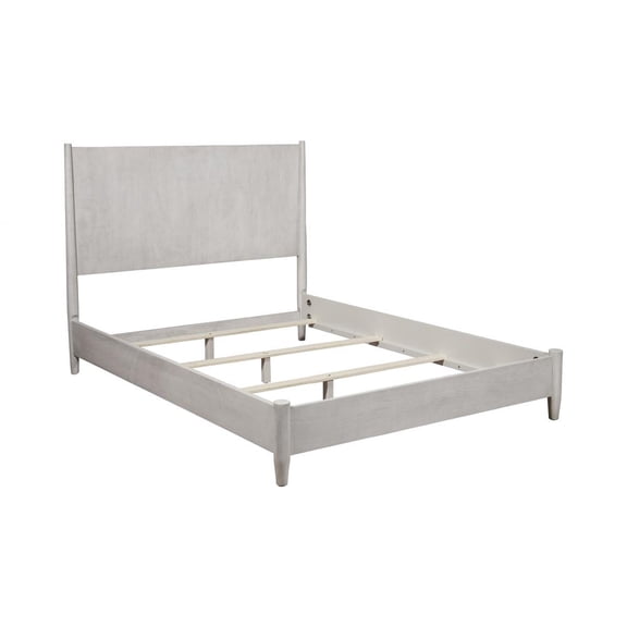Gray Solid and Manufactured Wood California King Bed