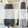 thumbnail image 4 of Leey-World Girl's Y2k Swearpants Low Rise High Elastic Waist Pants Baggy Wide Leg Casual Sweatpants(Light Gray,5-6 Years), 4 of 9