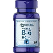Puritan's Pride Vitamin B-6 .. .. (Pyridoxine Hydrochloride) 100 .. mg