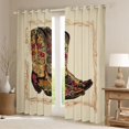 thumbnail image 2 of Homewish Rustic Southwest Cowboys Black Out Curtains,Western Tribal Curtains Pack of 2 (42x63 Each),Country Farmhouse Lodge Bedroom Curtains Fotr Boys Teens,Super Cozy Room Decor, 2 of 6