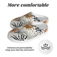 thumbnail image 6 of Lsque Tropical Leaves Pattern Womens Comfort Cotton on Scuff With Memory Foam and Anti-skid Sole Slipper-40/41, 6 of 7