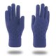 thumbnail image 1 of Guantes para hombre y mujer, de color bloqueado, para exteriores, sin dedos, de lana gruesa, informales, de moda, con parte superior acrílica., 1 of 5