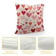 thumbnail image 4 of Jiayy Valentines Day Pillow Covers Pink Love Heart Throw Pillow Covers Spring Farmhouse Pink And White Pillowcases Cushion Covers For Couch Bedroom Sofa Chair Car Home Decor, 4 of 5
