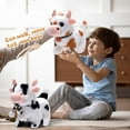 thumbnail image 4 of WhimsyHive Simulation Electric Walking Plush Cow, Sound and Movement Activated, Realistic Stuffed Animal Toy, Gift for Kids, Farm Themed Plush Doll,F, 4 of 5