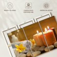thumbnail image 6 of Elephant Stock Spa Candle Trio Wall Art - Horizontal Multi Panel Canvas - Living Room Wall Decor - Wellness Multi Panel - Orange And Gray Decor - 57" x 36", 6 of 8