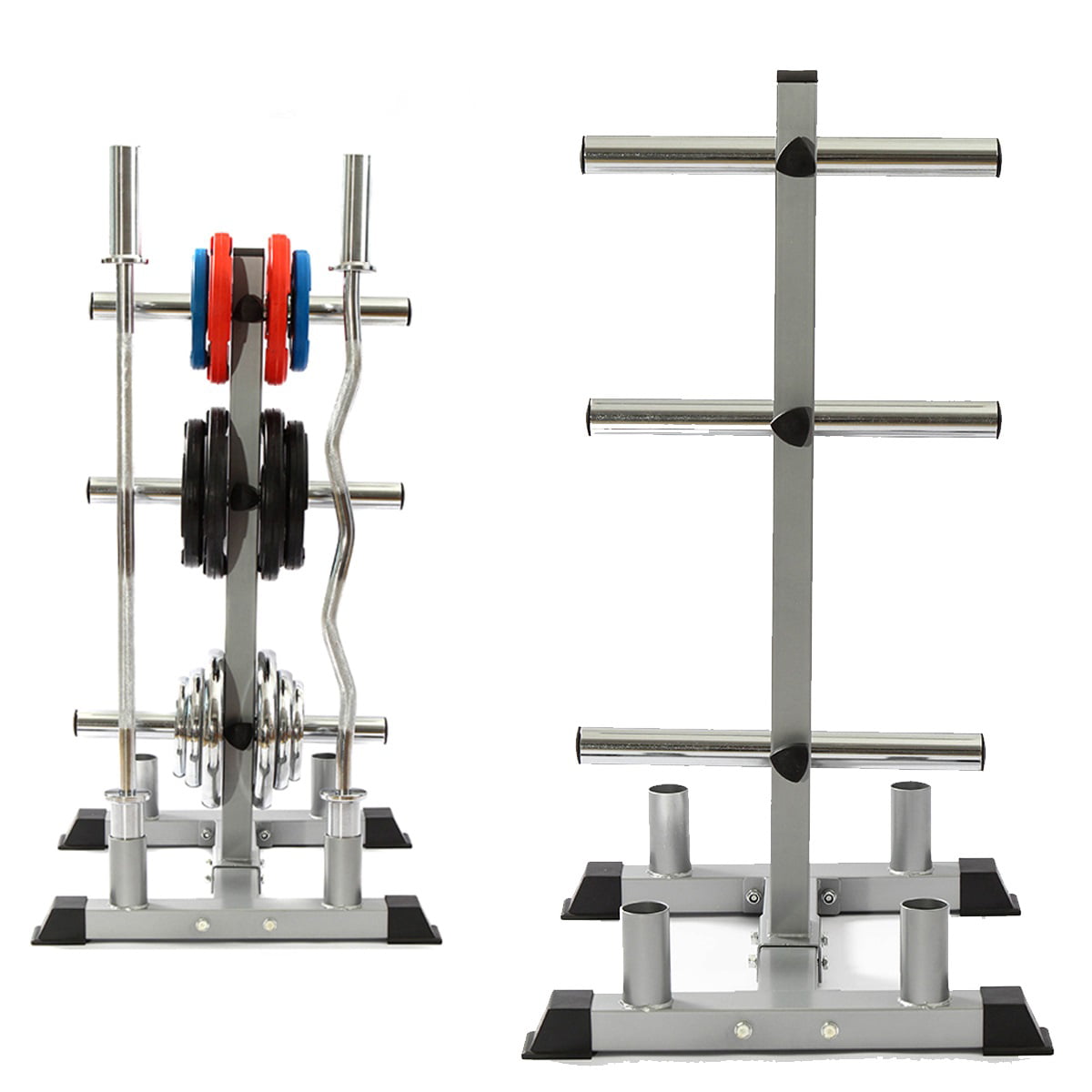 Details about   Yes4All Deluxe Vertical Barbell Holder Stand Olympic Barbell Holder Storage... 