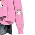 thumbnail image 4 of ATOGUTA Girls Valentine's Day Sweatshirts Fleece Lined Hoodies Kids Warm Casual Outfits Fall Winter Clothes Size 3T-14, Pink, 4 of 5