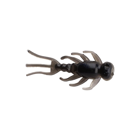 Berkley PowerBait Mayfly Soft Bait, 3/4in, 14 Pack, Black Shad