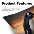 thumbnail image 2 of Penguin Decorative Pillows Covers with Unique Patterns for Bed, Home Decor - Set of 2 Pillow Inserts - Available in 16x16, 18x18, 20x20 Inches for Various Occasions, 2 of 6