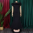 thumbnail image 3 of AURA Womens Plus Size Off Shoulder Fishtail Maxi Dress Elegant Evening Bodycon Long Dress High Waist Formal Dress Bigsize, 3 of 5