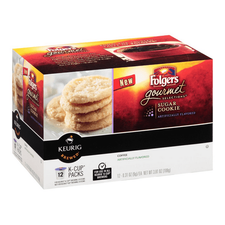 Folgers Gourmet Selections Sugar Cookie Coffee K-Cups, 3.81 OZ (Pack of