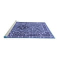 thumbnail image 2 of Ahgly Company Machine Washable Indoor Rectangle Persian Blue Traditional Area Rugs, 8' x 12', 2 of 4