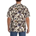 thumbnail image 3 of Sikiie Dreamcatcher Men's Cuban Shirt, Hawaiian Shirts, Business Casual Button Down Shirts, Short Sleeve Shirt-Large, 3 of 5