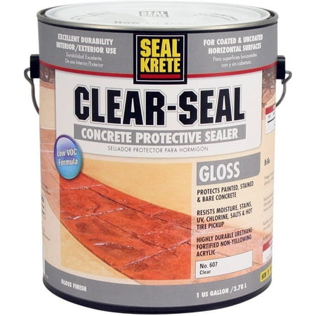 - Seal Krete® Clear-Seal Clear High Gloss Sealer 1 gal. Can