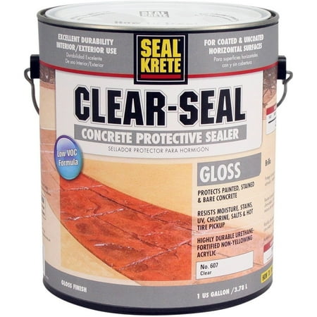 Seal Krete® Clear-Seal Clear High Gloss Sealer 1 gal. (Best Exterior Concrete Sealer)