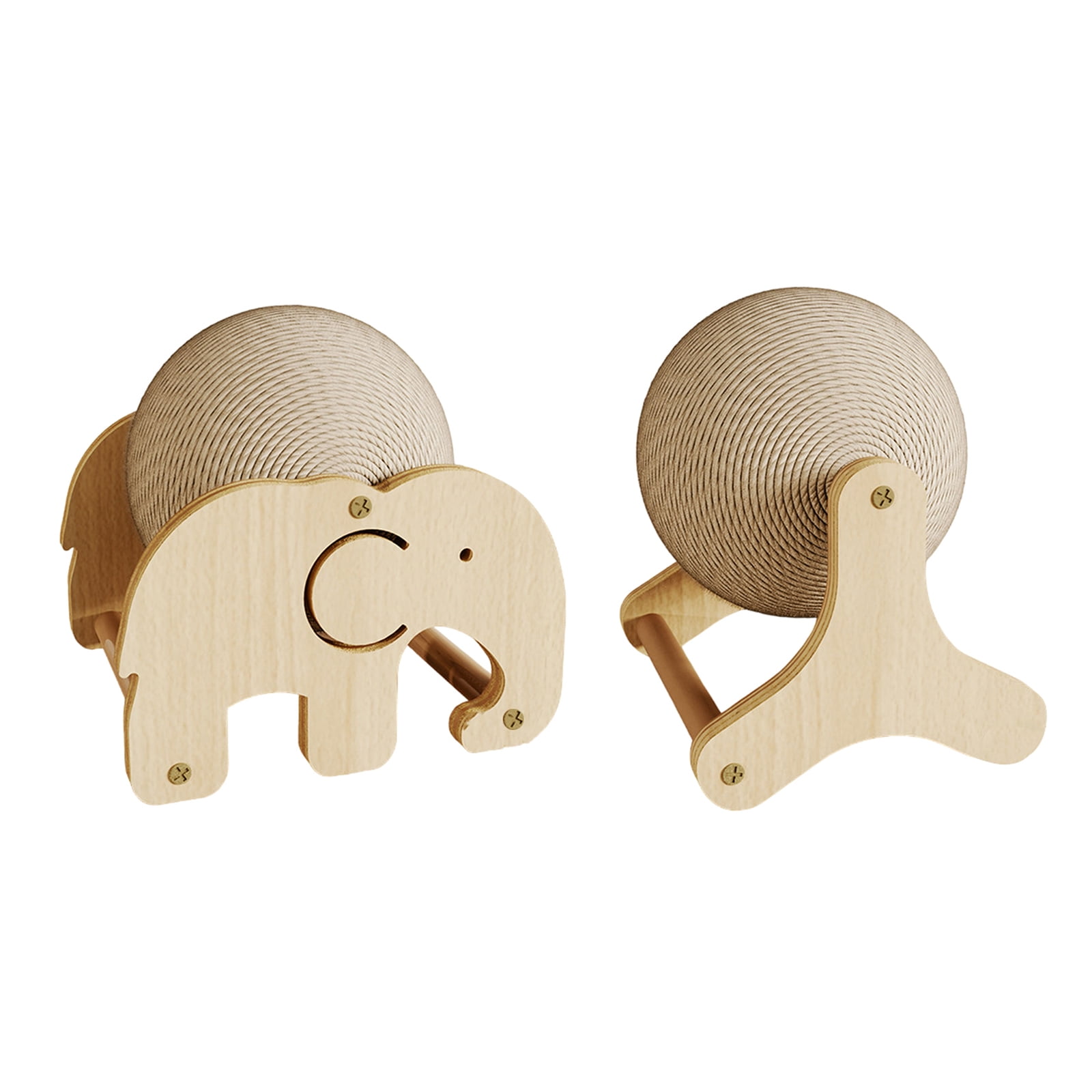 Heavy Density Cats Scratcher Sphere with Stable Stand Grinding Claws Card Sphere Cats Scratching Paper Sphere Scrapers Toy