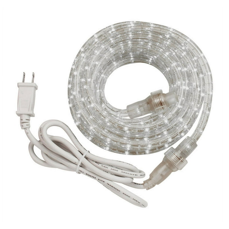 Indoor/Outdoor 12 ft. White LED Rope Light Kit Indoor/Outdoor 12 ft. White LED Rope Light Kit