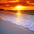 thumbnail image 1 of Diamond Drill Beach Sunset 5D DIY Kits de pintura Full Round Wall Decor Art Crafts Hugtrwg Para estrenar, 1 of 9