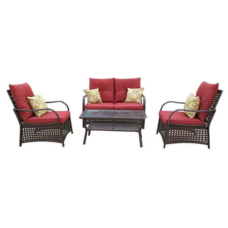 Seasonal Trends 62106 4 Piece Patio Set Wicker