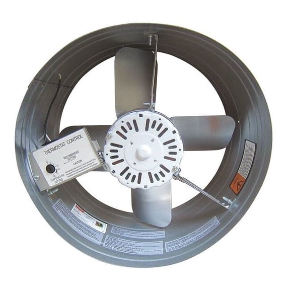 1650 CFM Gable Mount Attic Fan, 120V 10W194