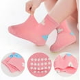thumbnail image 3 of Baby Non Slip Grip Crew Socks 12 Pairs with Non Skid Soles for Infants Toddlers Kids Boys Girls, 3 of 7