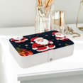 thumbnail image 6 of Santa Claus Elegant Jewelry Box Organizer with Removable Compartment and Earring Holder - Portable PU Leather Storage Case, 6 of 6