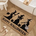thumbnail image 3 of 1pc Happy Halloween Witches Absorbent Non-Slip Bathroom Thickened Flannel Rug Decor,Soft,Quick Drying,Suitable For Indoor/outdoor Use,Bathrooms,Bedrooms,Kitchens,Terrace,Laundry Rooms,16"x24", 3 of 9