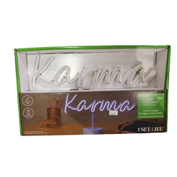 ASHLAND LED NEON SIGN 12 X 4 IN, PLUS STAND