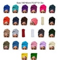 thumbnail image 2 of Thinsont Turban Knot Simple Style Hijab Multipurpose Beanie Stretch Headscarf Breathable Loss Bonnet Headwear for Women Accessories Black, 2 of 7