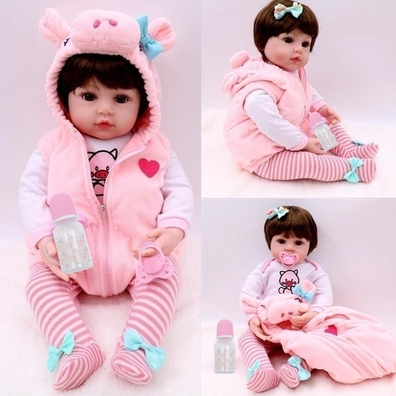 30cm/47cm Lifelike Newborn Silicone Vinyl Reborn Mother Training Props