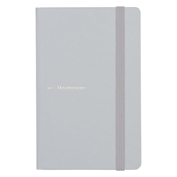 Maruman A6 Notebook Mnemosyne Journal Light grey 6.5mm ruled
