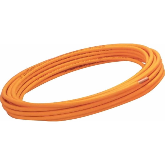 DG06050 Coated Copper Tubing, Orange, 3/8" Od x 50'$$Building Supply