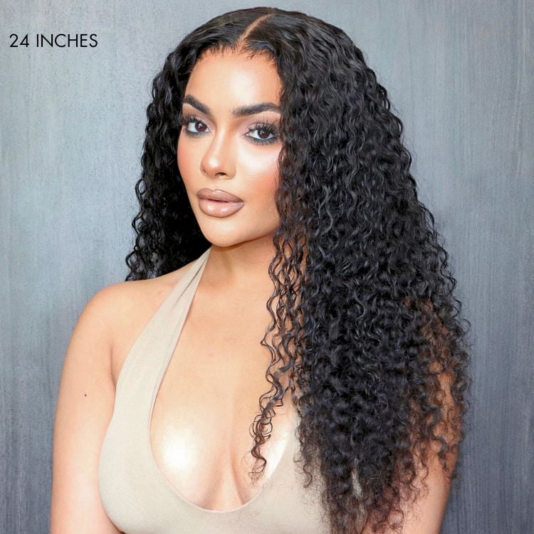 LUVME 3pcs Deep Wave 100% Virgin Human Hair Curly Bundles